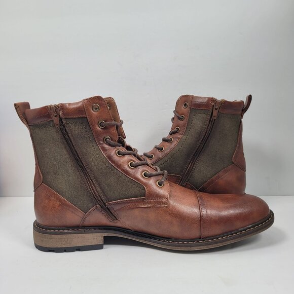 Madden Men's M-Bunsin Brown Combat Boots US Size 11.5 - Picture 6 of 12